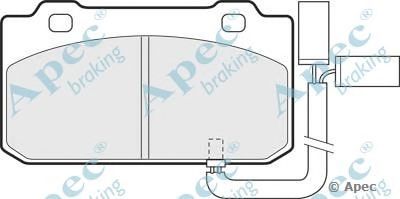 APEC BRAKING pad486 -  Комплект тормозных колодок, дисковый тормоз